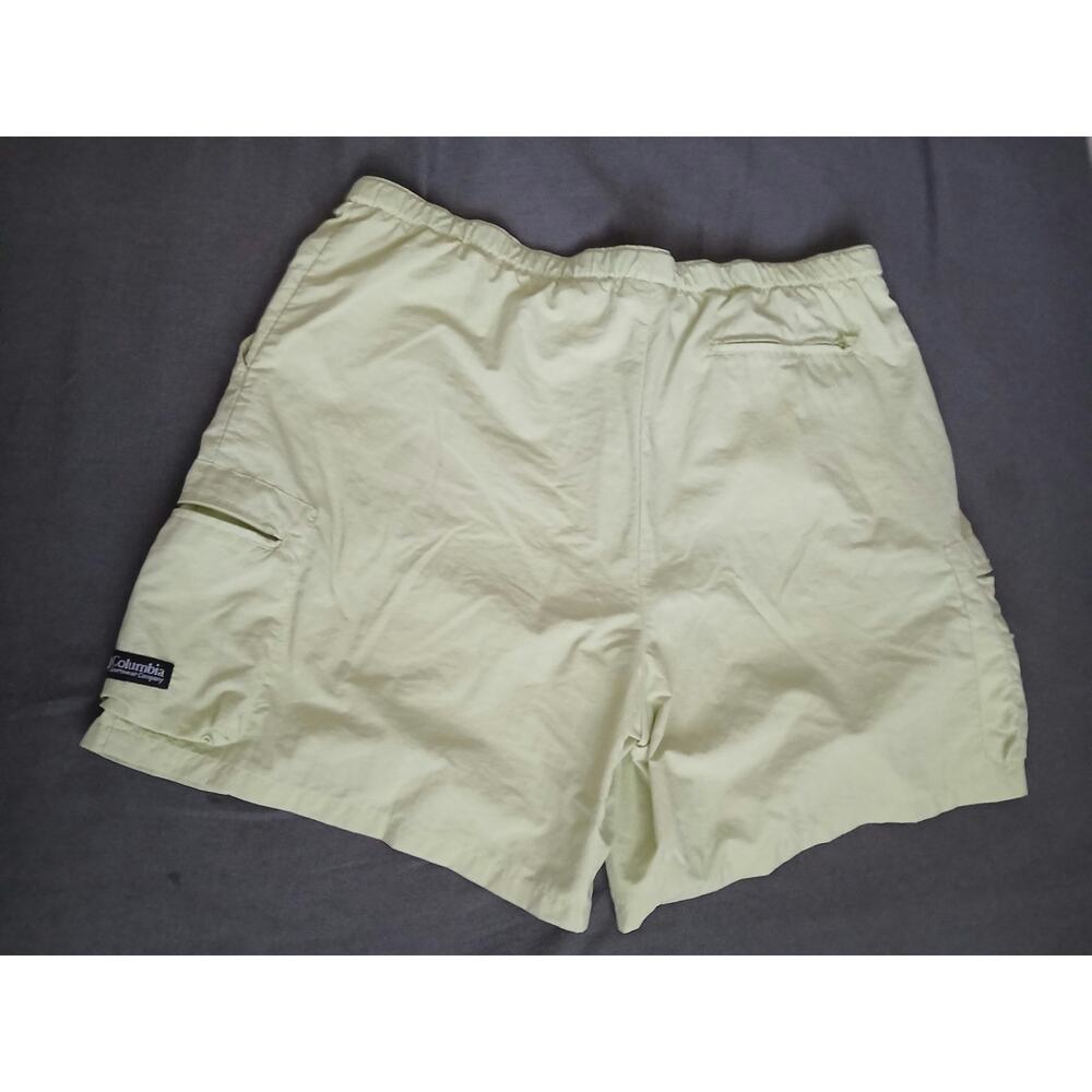Columbia Nylon Shorts Womens Size L Outdoor Hiking Casual Light Green - Picture 2 of 5